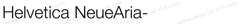 Helvetica NeueAria字体转换
